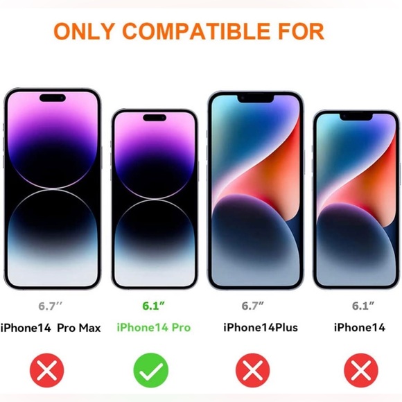 Focuses iPhone 14 Pro Blue Light Screen Protector for iPhone 14 Pro 3-Pack - Picture 6 of 6